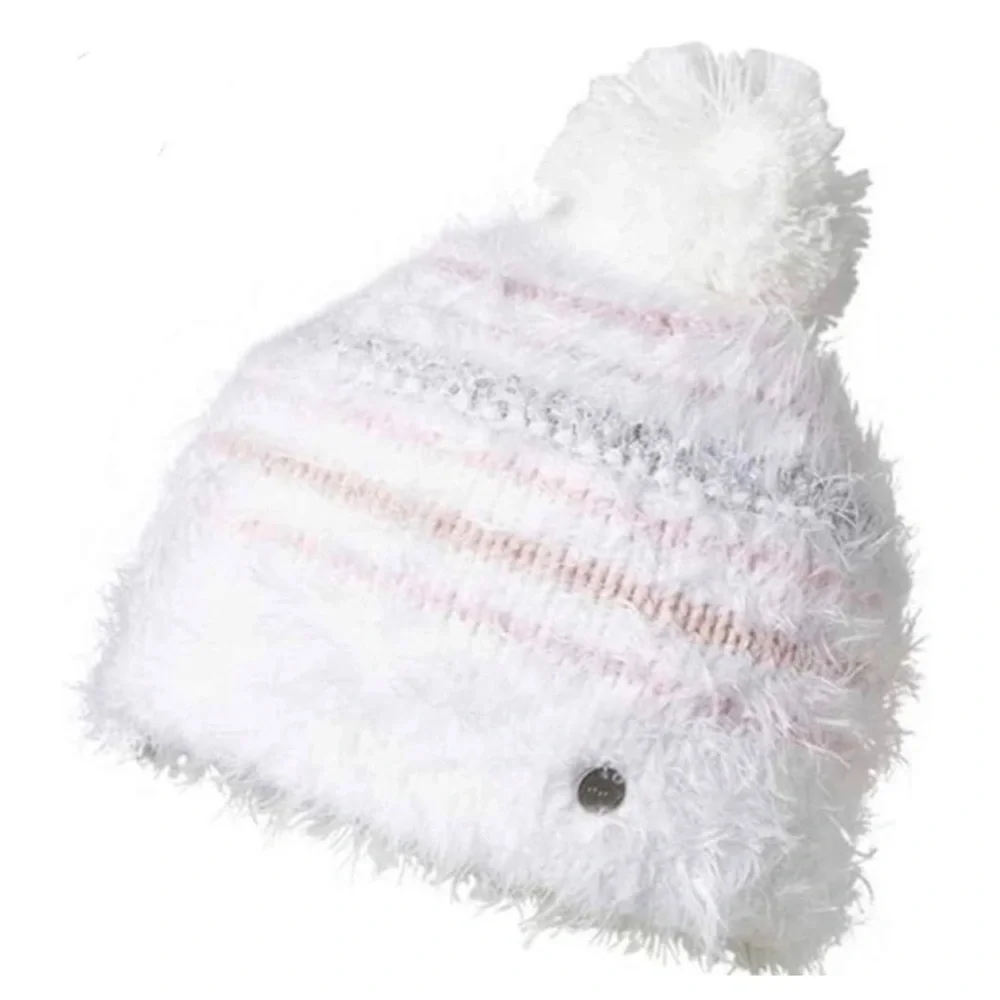 MILLYMOOK AND DOZER Girls' Pink & White Beanie ROSA One Size Fits Most Kids